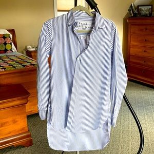 Frank & Eileen Grayson blue and white stripe size m